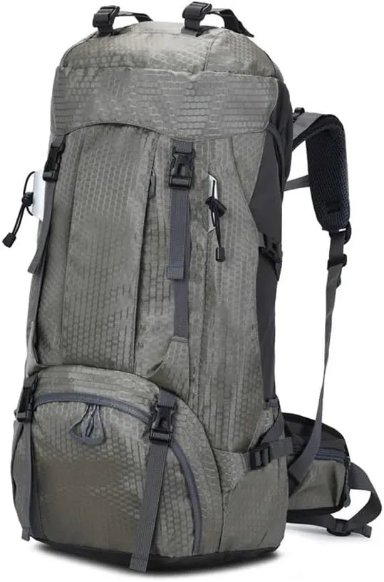 JSEIAJB 60L Outdoor Backpack Camping Climbing Bag Waterproof Mountaineering Hiking Backpacks Sport Bag