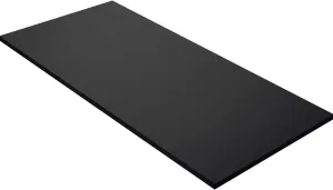 Kaboon 60x20 inches Tabletop, Solid One-Piece Desktop for Sit Stand Desk, Double Desks, L Desk DIY,Wood Countertop Home or Commercial Use,1 inch Thick, Black, 20" D x 59.1" W