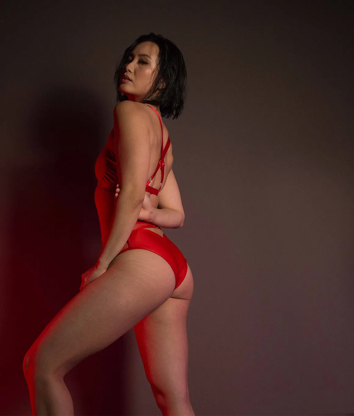 Kaizen Bra - Shiny Red