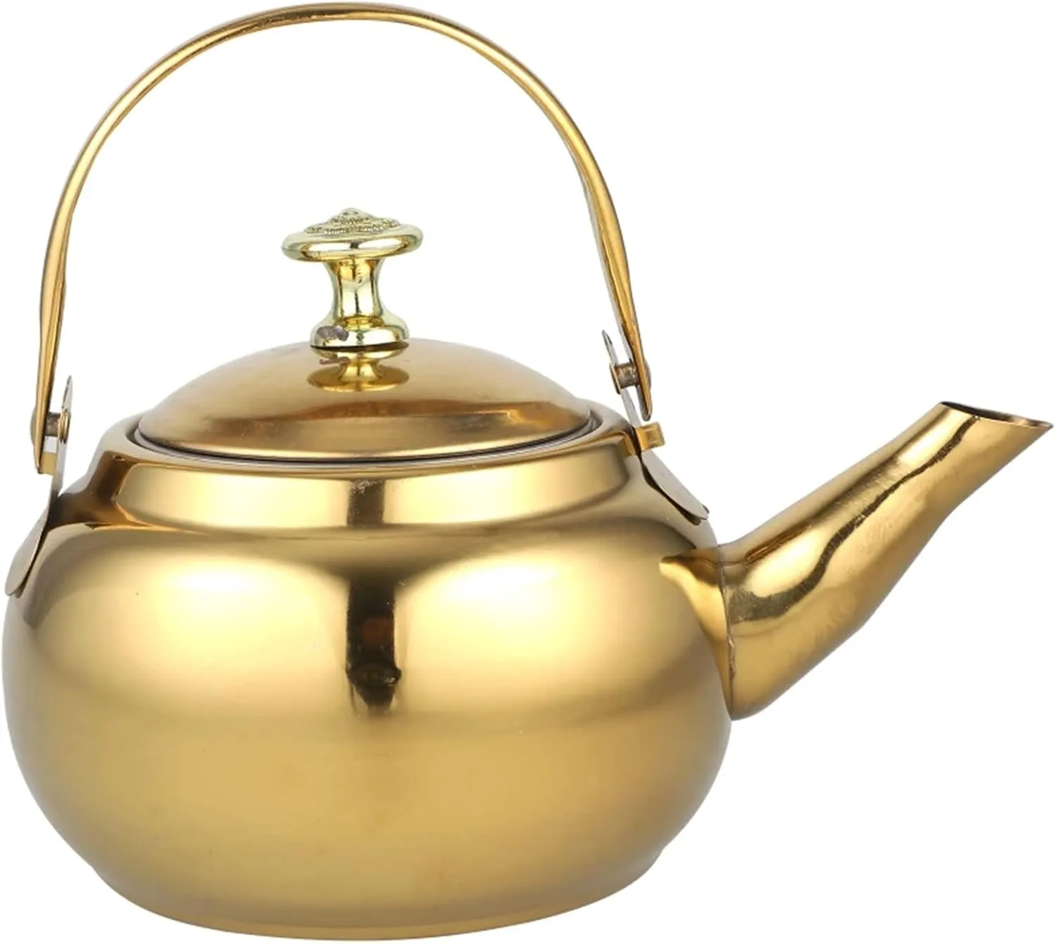 Kettle with Infuser, Camping Coffee & Tea Pots, Stove Teapot, Household Stainless Steel Teapot(18CM)