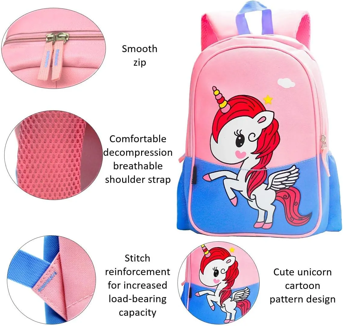 Kids Preschool Kindergarten Backpack Lightweight Cool Cute Cartoon Travel Backpack With Lunch Bag For Boys Girls