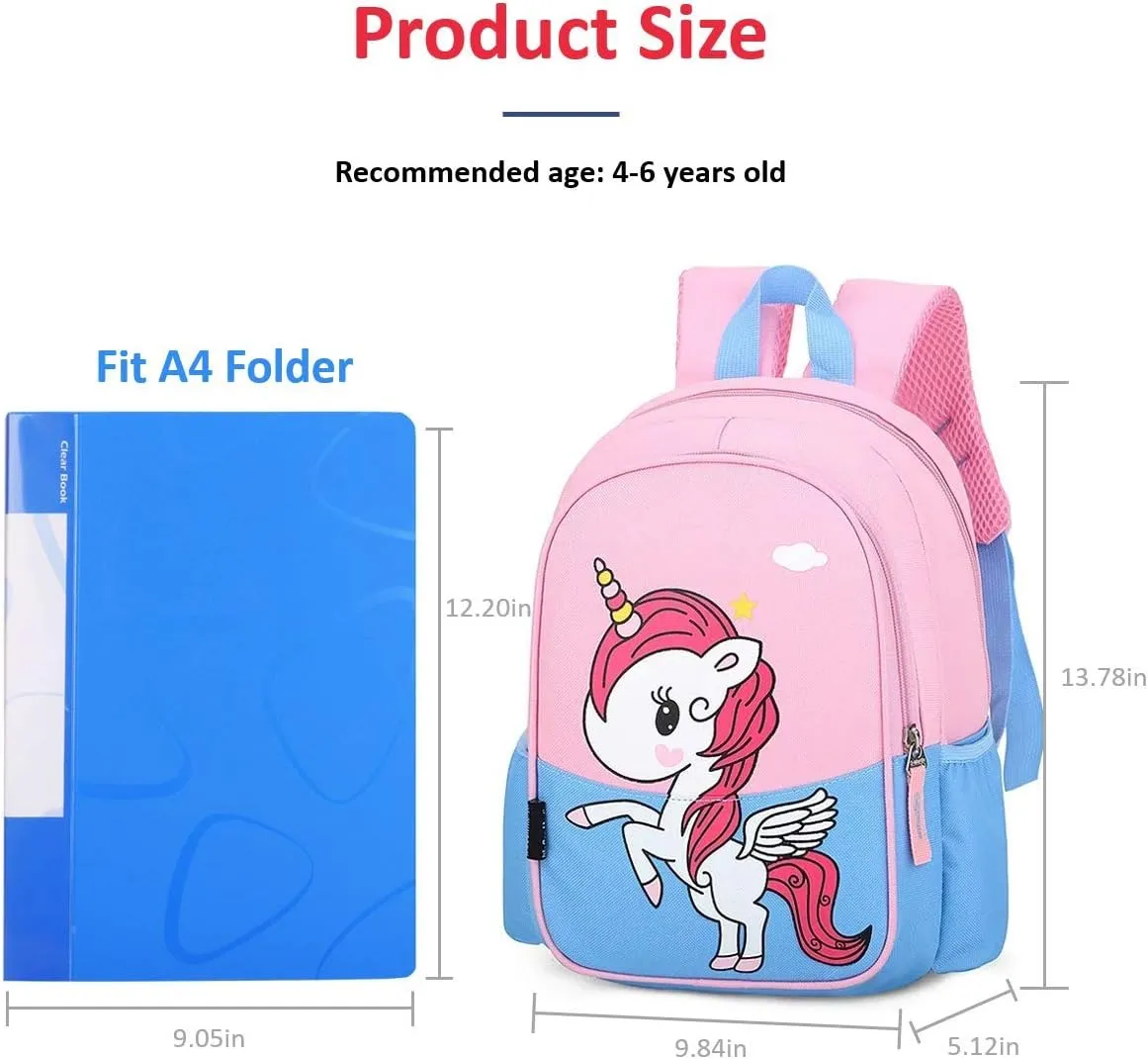Kids Preschool Kindergarten Backpack Lightweight Cool Cute Cartoon Travel Backpack With Lunch Bag For Boys Girls