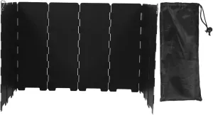 Kisangel Iron Camping Stove Windscreen: Foldable Wind Shield for Outdoor Cooking BBQ Hiking - 10-Panel Portable Windproof Screen for Grill