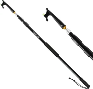 KOMCLUB Telescoping Boat Hooks for Docking 3 Stage Aluminum Push Poles Lightweight Floating Luminous Bead Design Non-Slip Rubber Handle Durable Boating Accessories Multi-Color Rust-Resistant Boat Gaff
