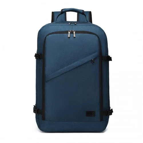 Kono Lightweight Cabin Bag Travel Business Backpack - Navy