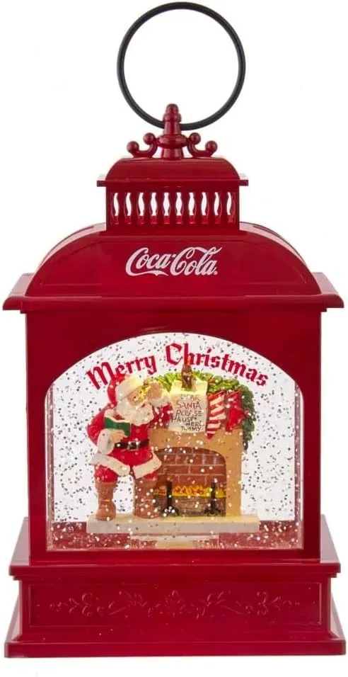 Kurt S. Adler 9-Inch Battery-Operated LED Coke Santa Lantern