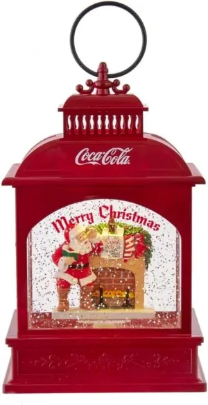 Kurt S. Adler 9-Inch Battery-Operated LED Coke Santa Lantern