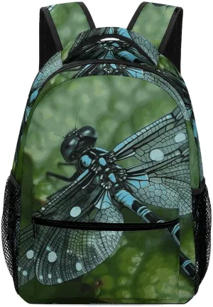 Laptop Backpack for Men Women Lightweight Daypack with Compartment Rucksack Blue Dragonfly Laptop Bag