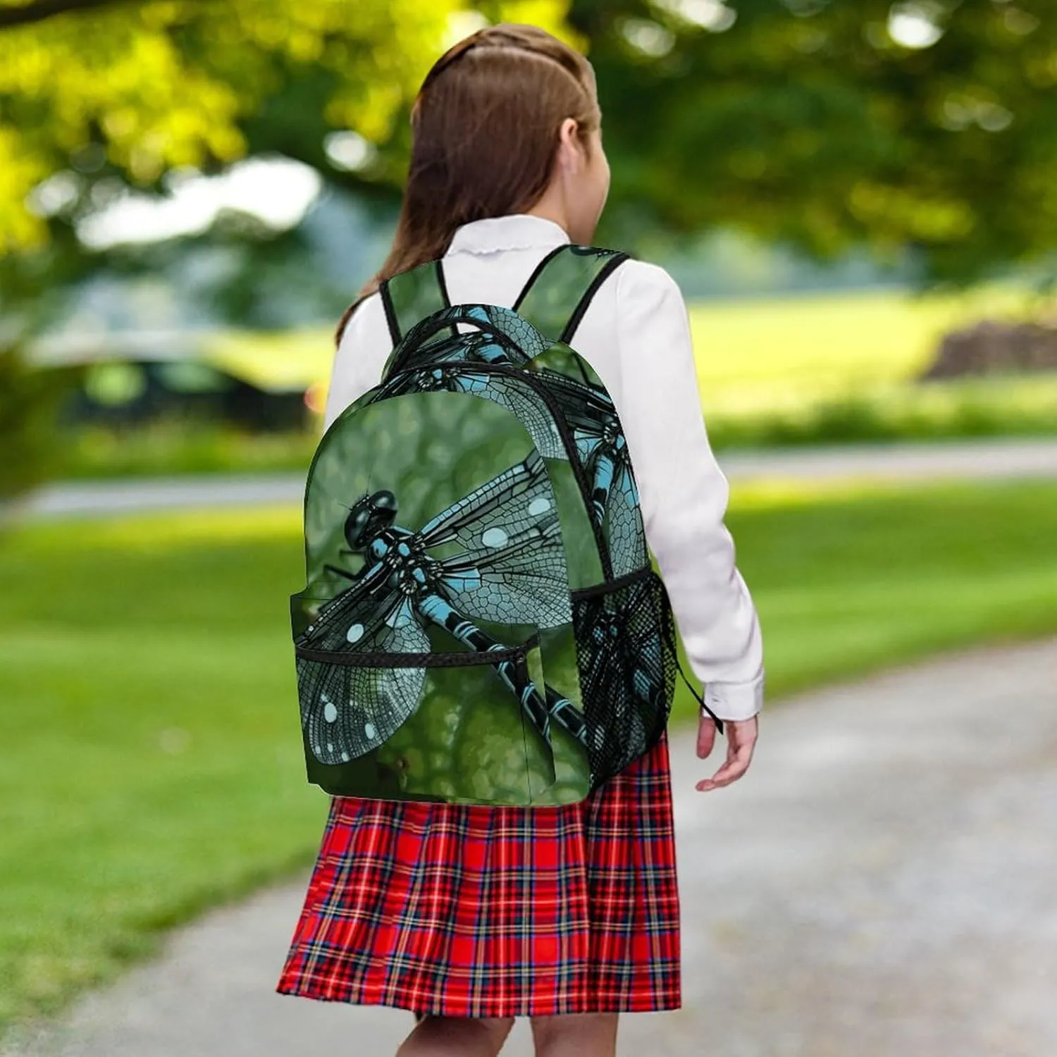 Laptop Backpack for Men Women Lightweight Daypack with Compartment Rucksack Blue Dragonfly Laptop Bag