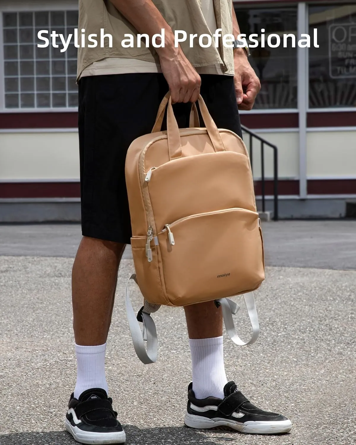 Large Casual Laptop Backpack – Lightweight Water-Resistant Travel Backpack for Work, College & Daily Commute, Fits 16-inch Laptop & 12.9-inch iPad
