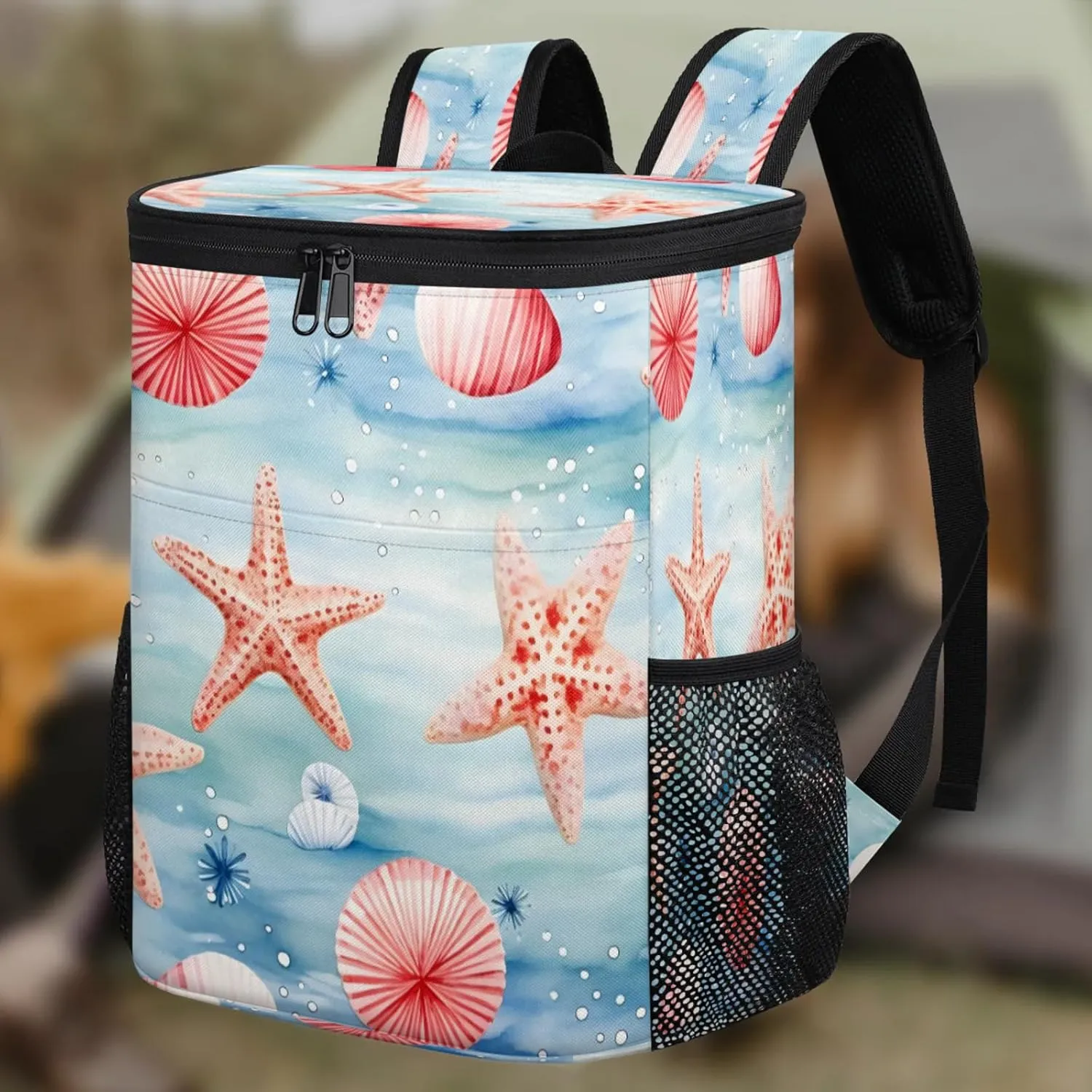 Large Insulated Cooler Backpack, Leak Proof Backpack 30 Cans, Cooler Bag for 12h Hot/Cold Retention