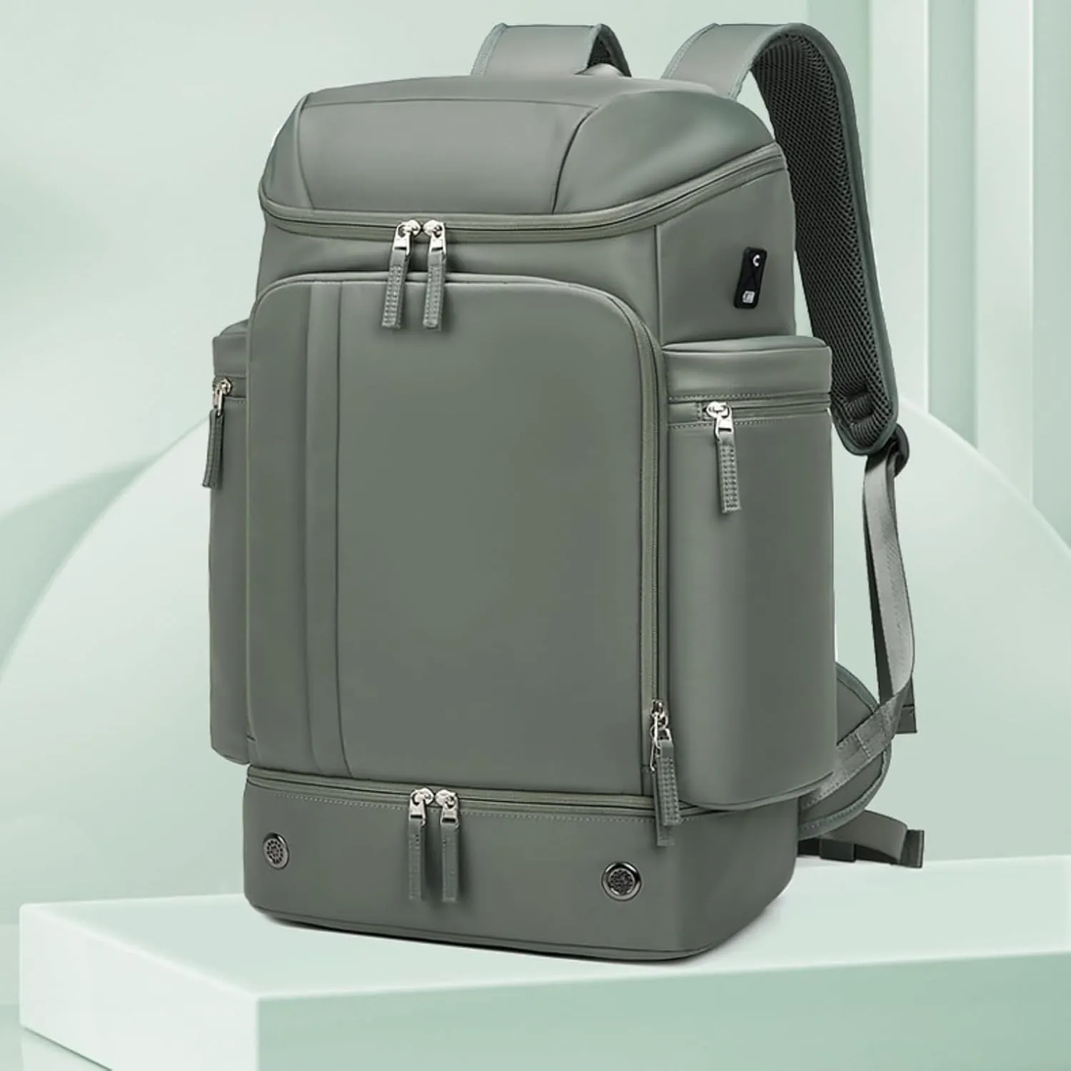 Large Travel Backpack,50L Carry-On Backpack Water Resistant Flight Approved Weekender Bag Luggage Backpack Business Daypack for Men and Women(Army Green)