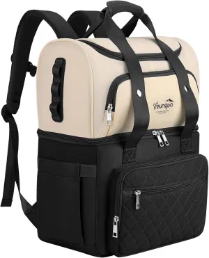 Large Waterproof Leakproof Cooler Backpack for Women, Insulated Backpack Cooler for Camping, Beach, Outdoor, 25L, 36Cans