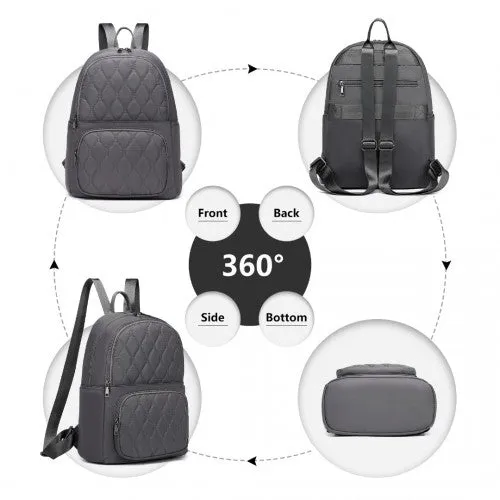 LB2250 - Miss Lulu Casual Lightweight Ladies Backpack - Grey