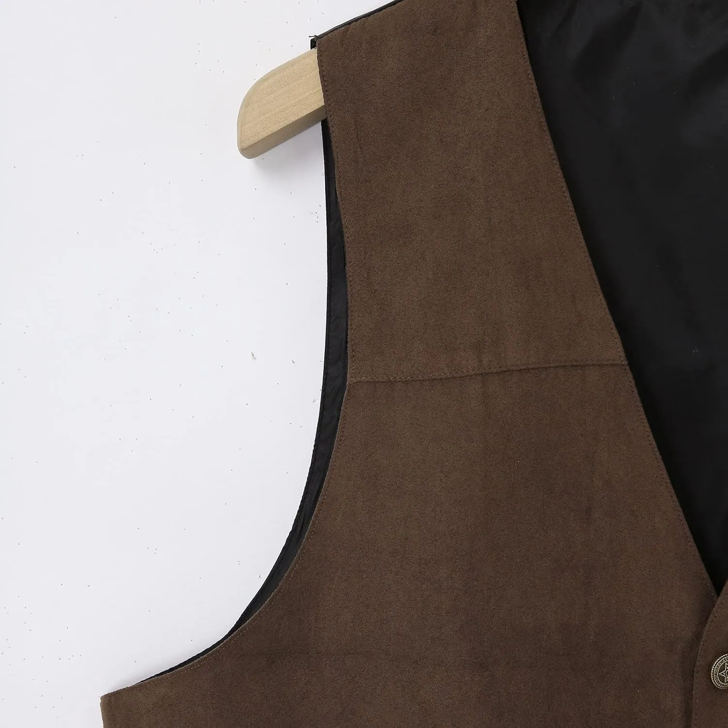 LCMTWX Black Vest Men V Neck Pocket Retro Color Vest Blouse With Button Utility Vest Men Mens Blazer Men Tux Chaleco Para