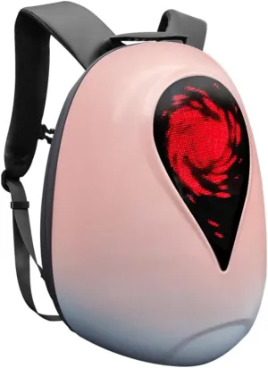 LED Backpack for Men Women Waterproof Hard Shell Screen Customizable Laptop Bakcpack for Motorcycling Cycling