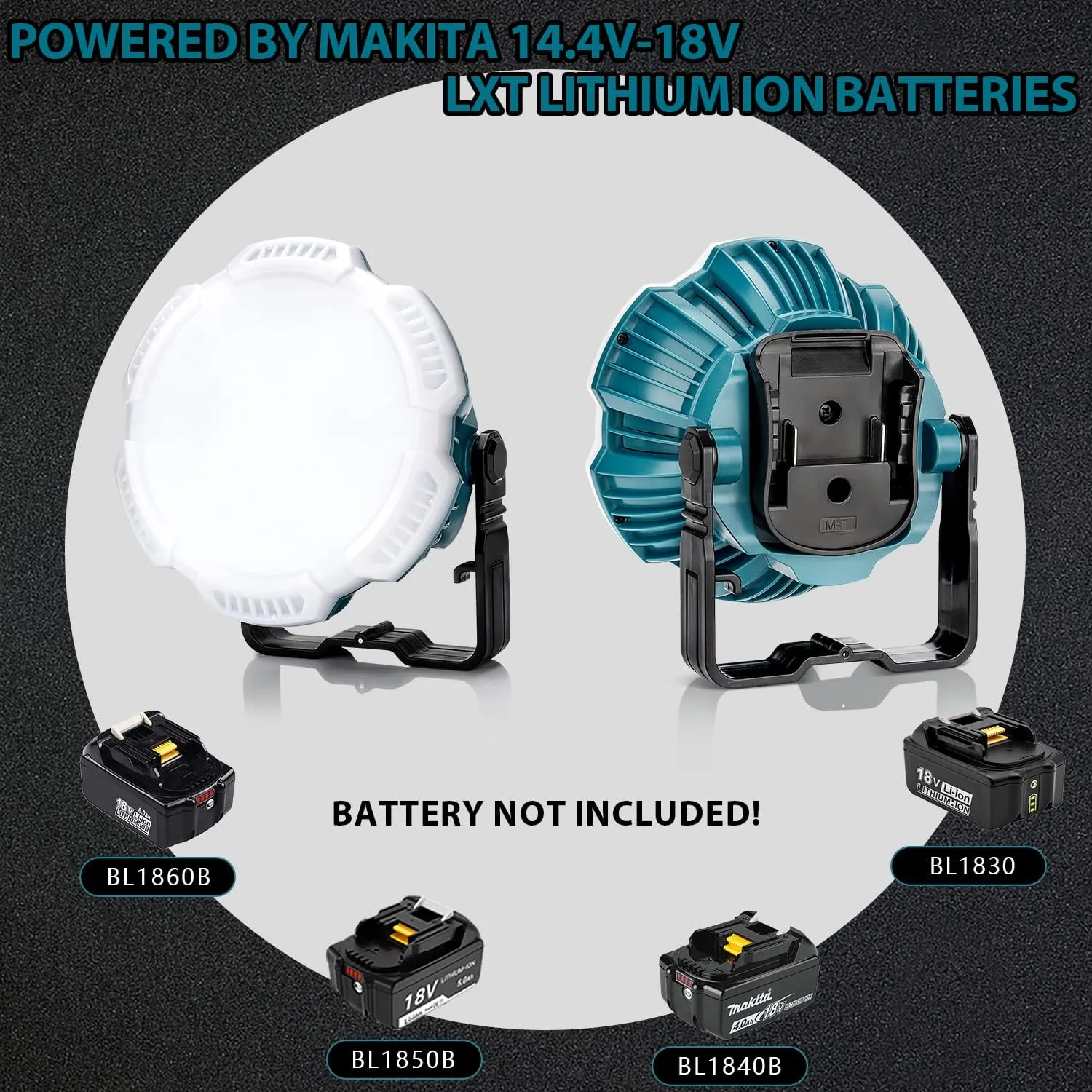 LED Camping Lantern for Makita 18v Li-ion Battery, 24W 2400LM LED Work Light Portable Tent Light Flashlight for Camping, Car Repairing, Hiking, Fishing, Hurricane, Emergency