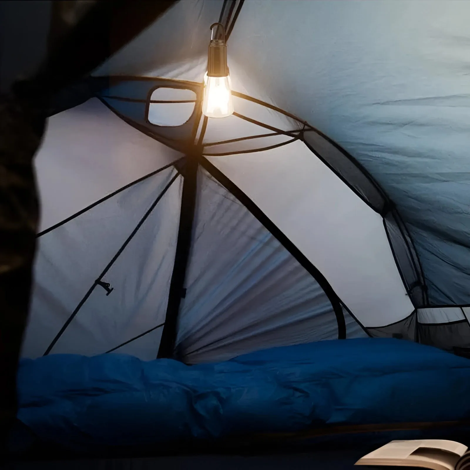 LED Camping Lantern - Portable, Waterproof, Rechargeable Outdoor Light