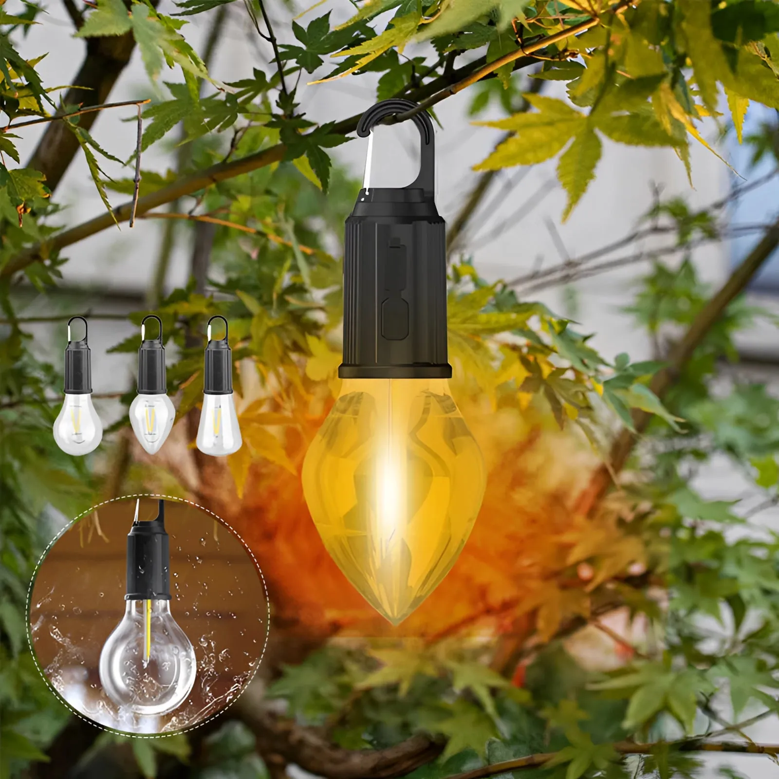 LED Camping Lantern - Portable, Waterproof, Rechargeable Outdoor Light