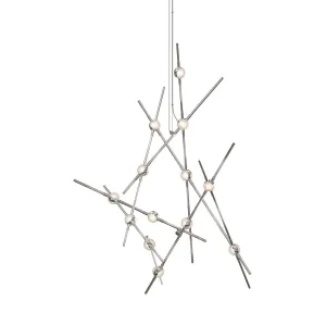LED Lantern in Satin Nickel