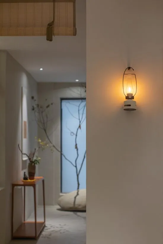 LED Lantern with Bluetooth Speaker - Beach House - Beige