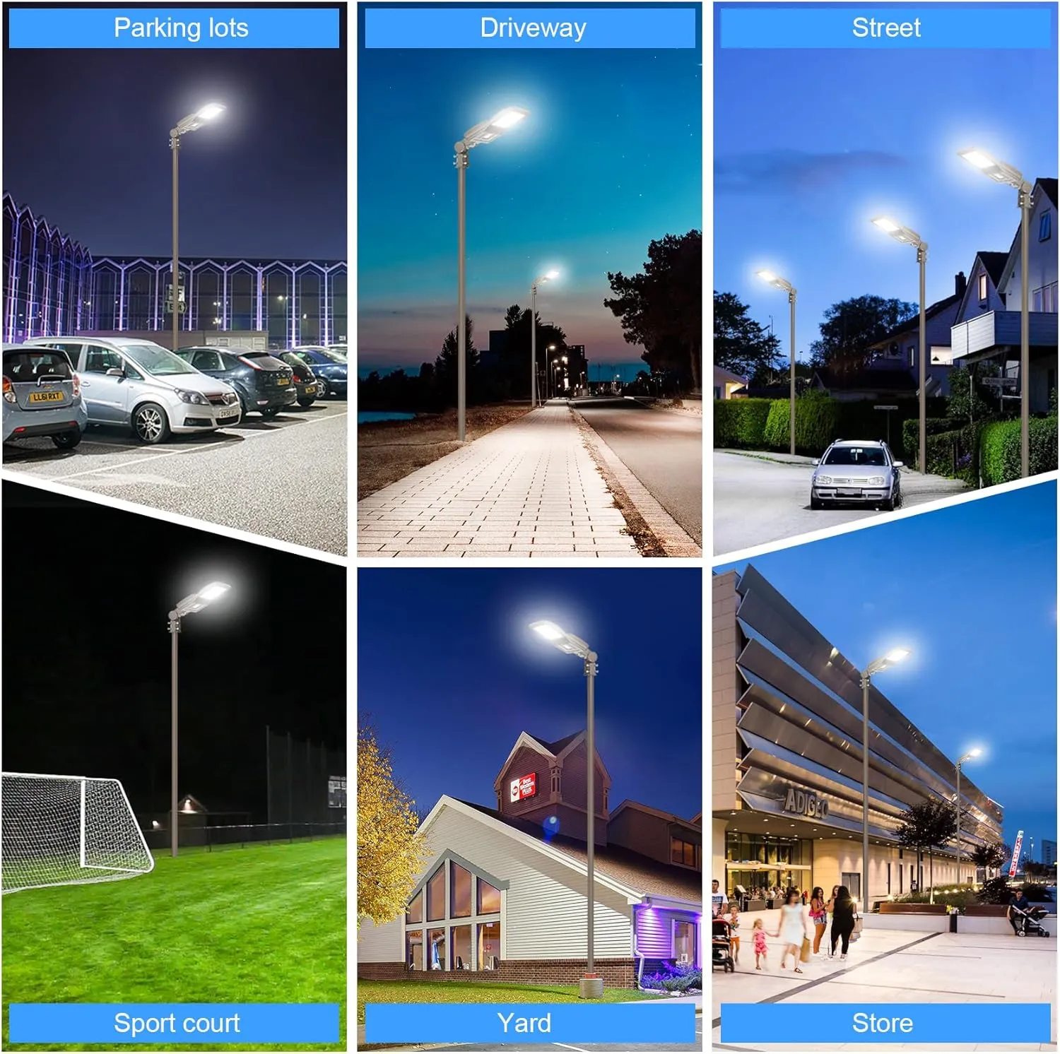 LED Parking Lot Lights 240W 33600LM LED Shoebox Pole Lights Fixture (800W HID/HPS Replacement) 5000K IP65 AC100-277V UL Listed Outdoor Area Street Security Lighting for Stadium Roadways