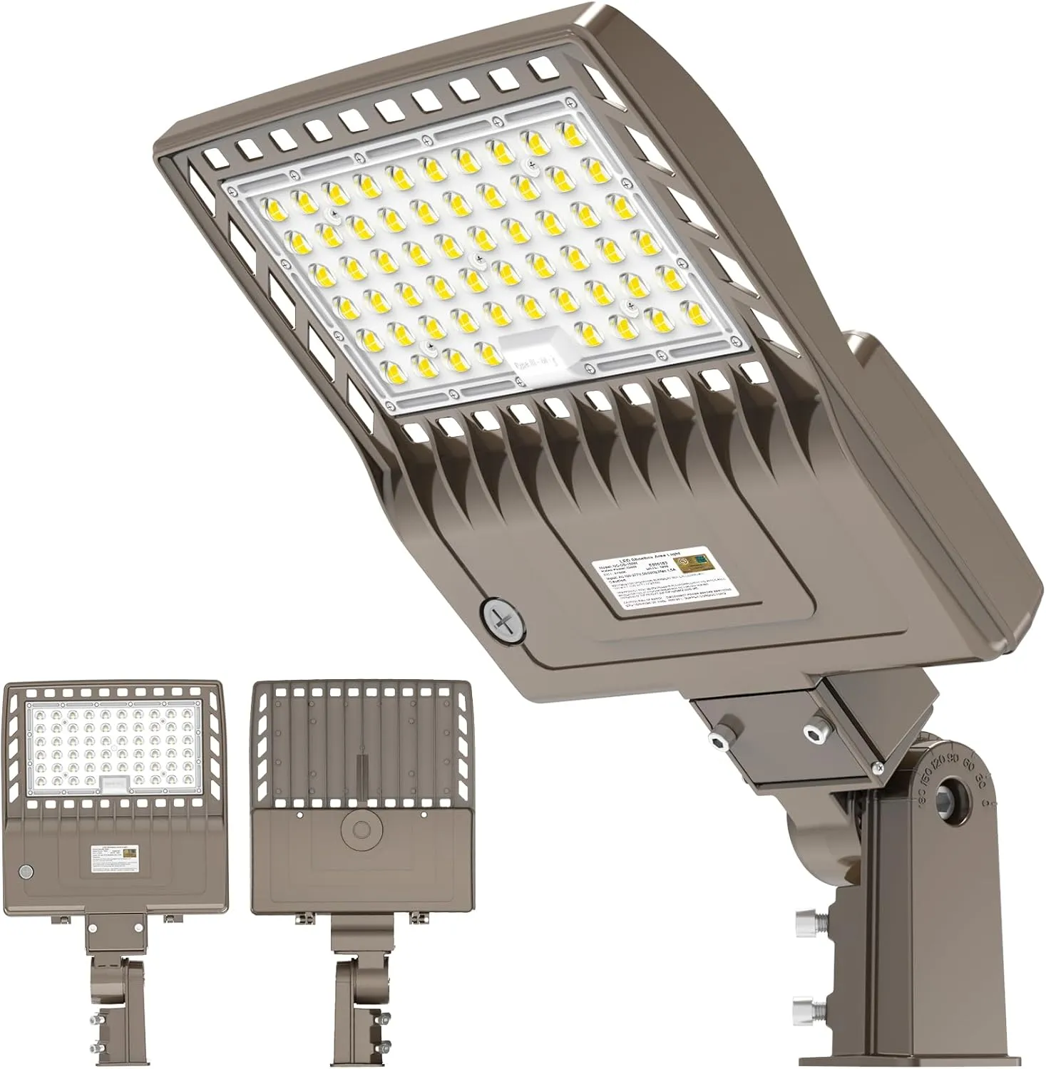 LED Parking Lot Lights 240W 33600LM LED Shoebox Pole Lights Fixture (800W HID/HPS Replacement) 5000K IP65 AC100-277V UL Listed Outdoor Area Street Security Lighting for Stadium Roadways