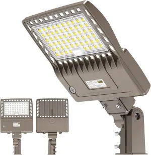 LED Parking Lot Lights 240W 33600LM LED Shoebox Pole Lights Fixture (800W HID/HPS Replacement) 5000K IP65 AC100-277V UL Listed Outdoor Area Street Security Lighting for Stadium Roadways