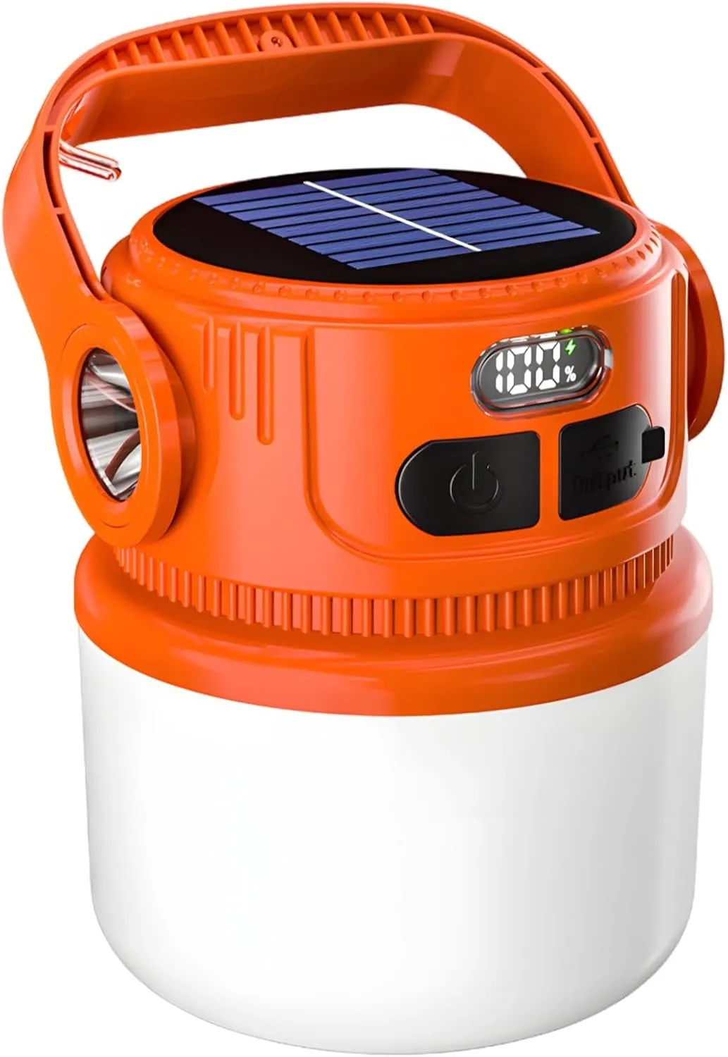 Led Solar Lantern for Camping, USB Charging Emergency Light, 6 Brightness Settings, Hanging & Portable Design