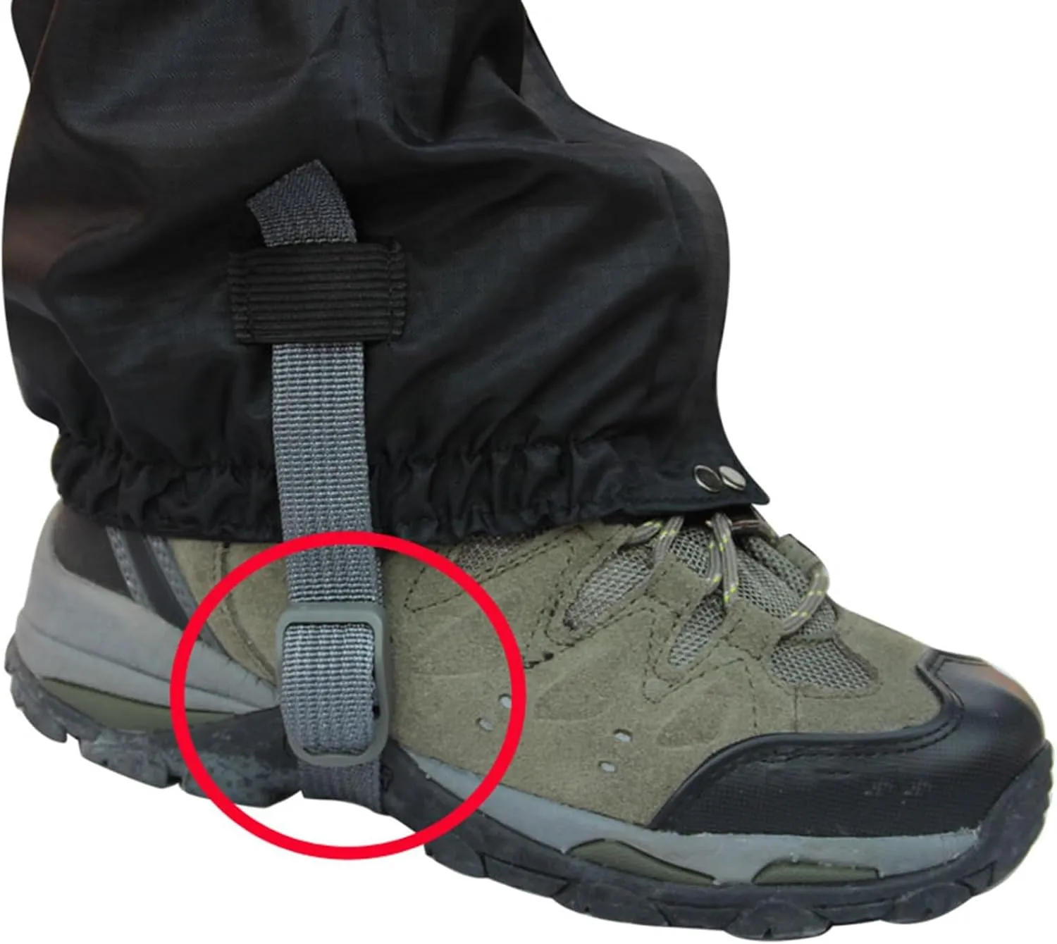Leg Gaiters,Outdoor Gaiter,Waterproof Low Shoe Gaiter,Lightweight Adjustable Snow Boot Ankle Gaiter,Shoe Covers(1 Pair)