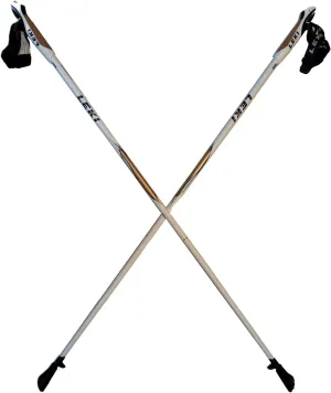 LEKI Nordic Walking Platinium Fixed Length Walking Poles White 110cm