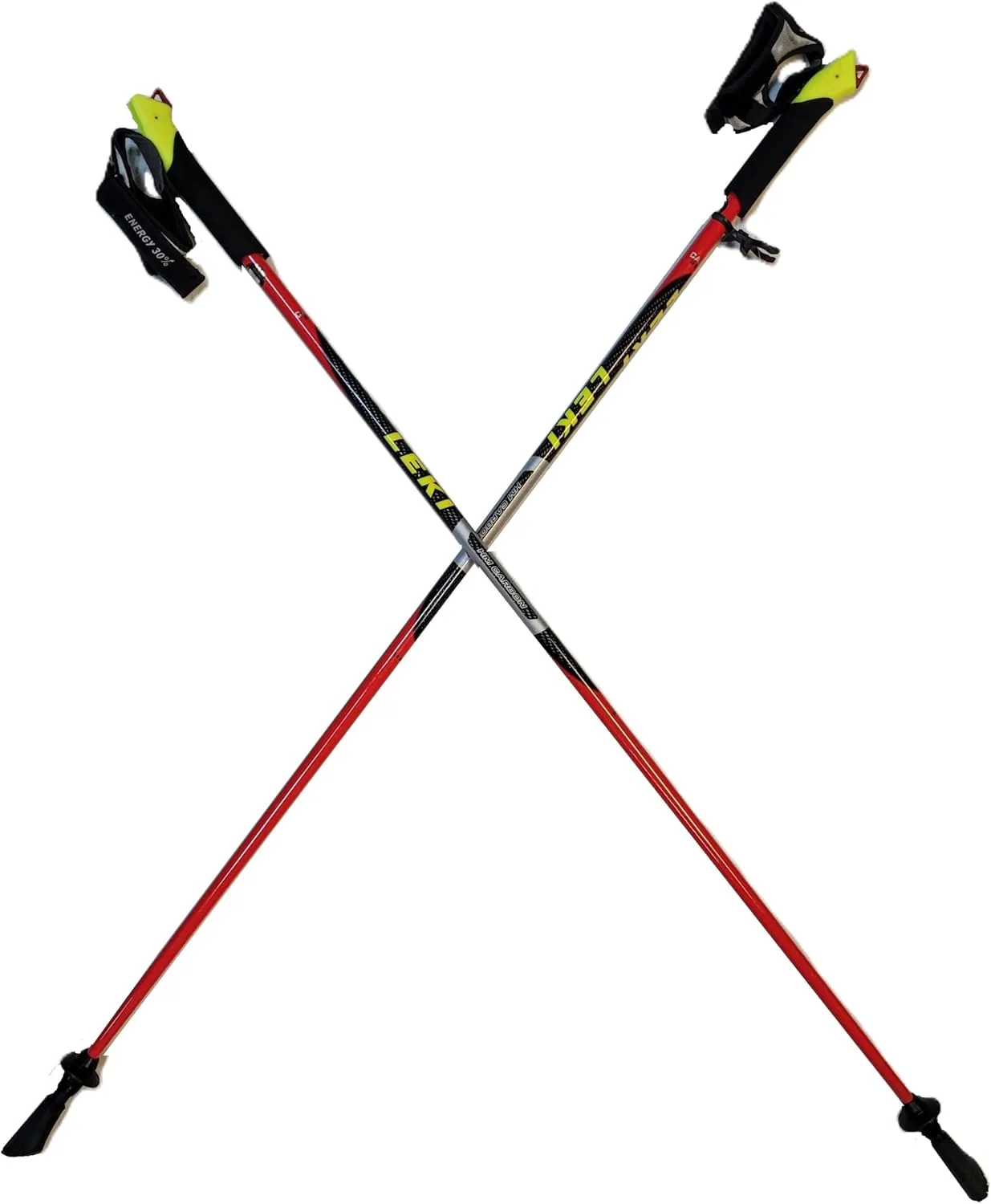 LEKI Nordic Walking Speed Pacer (T2) HM Carbon 115cm Red