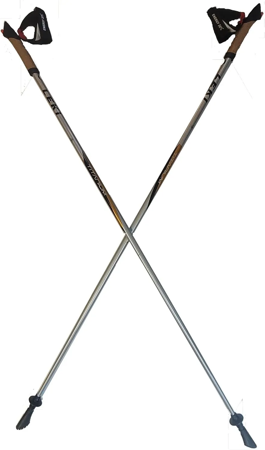 LEKI Nordic Walking Titanium AirFOIL Walking Pole 125cm