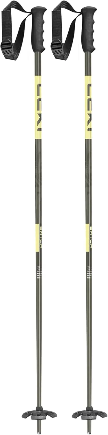 LEKI SWTCH Lightweight Aluminum Ski Poles for Downhill Skiing