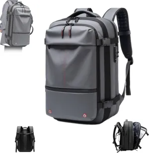 LELEBEAR Go Trend Mart Backpack, Vacpack Backpack Travel, 60L Expandable Travel Backpack Waterproof Vacuum Compression Bag (Gray)