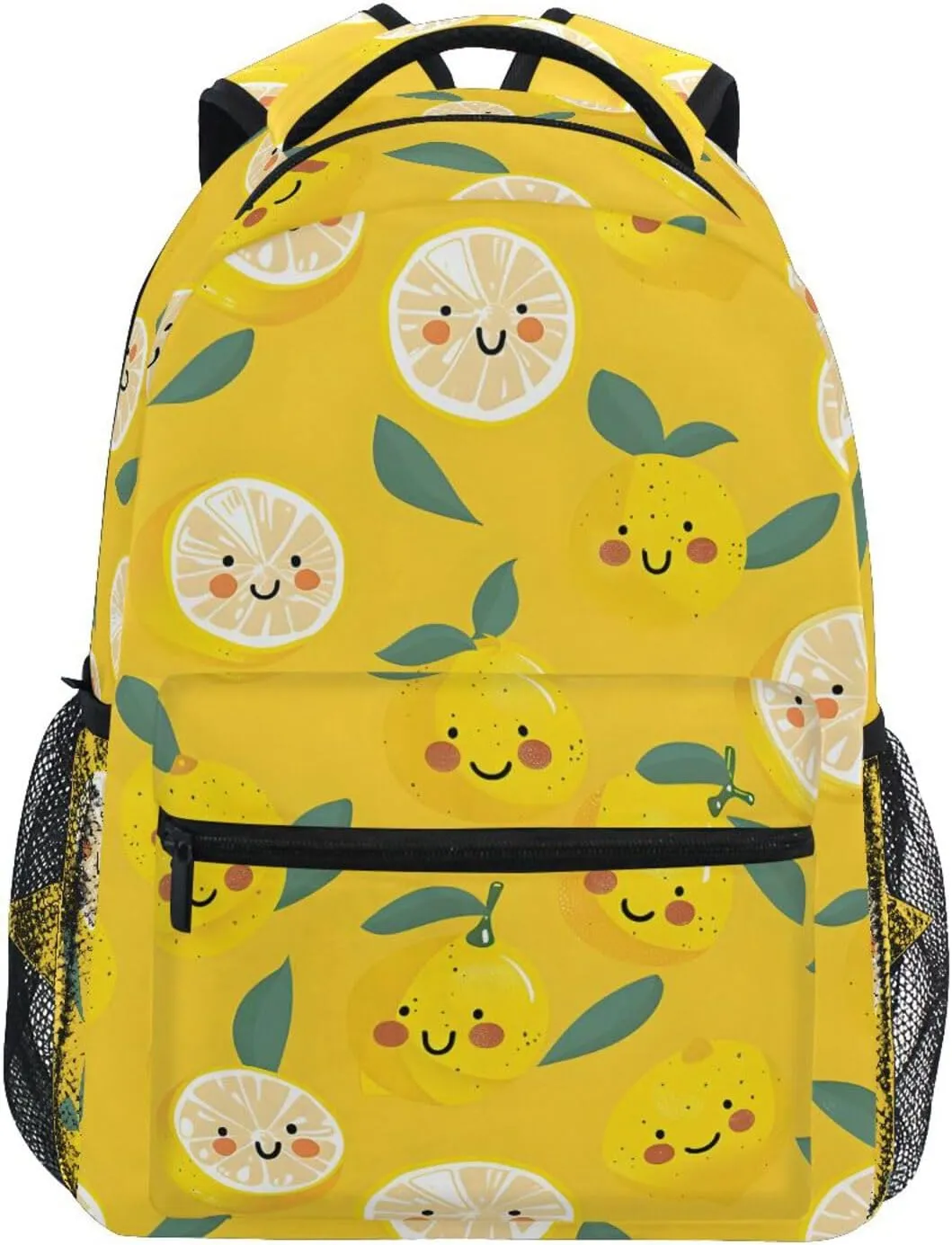 Lemon Cartoon School Kids Backpack for Boys Girls Laptop Backpack Lightweight Travel Bag for Women Men