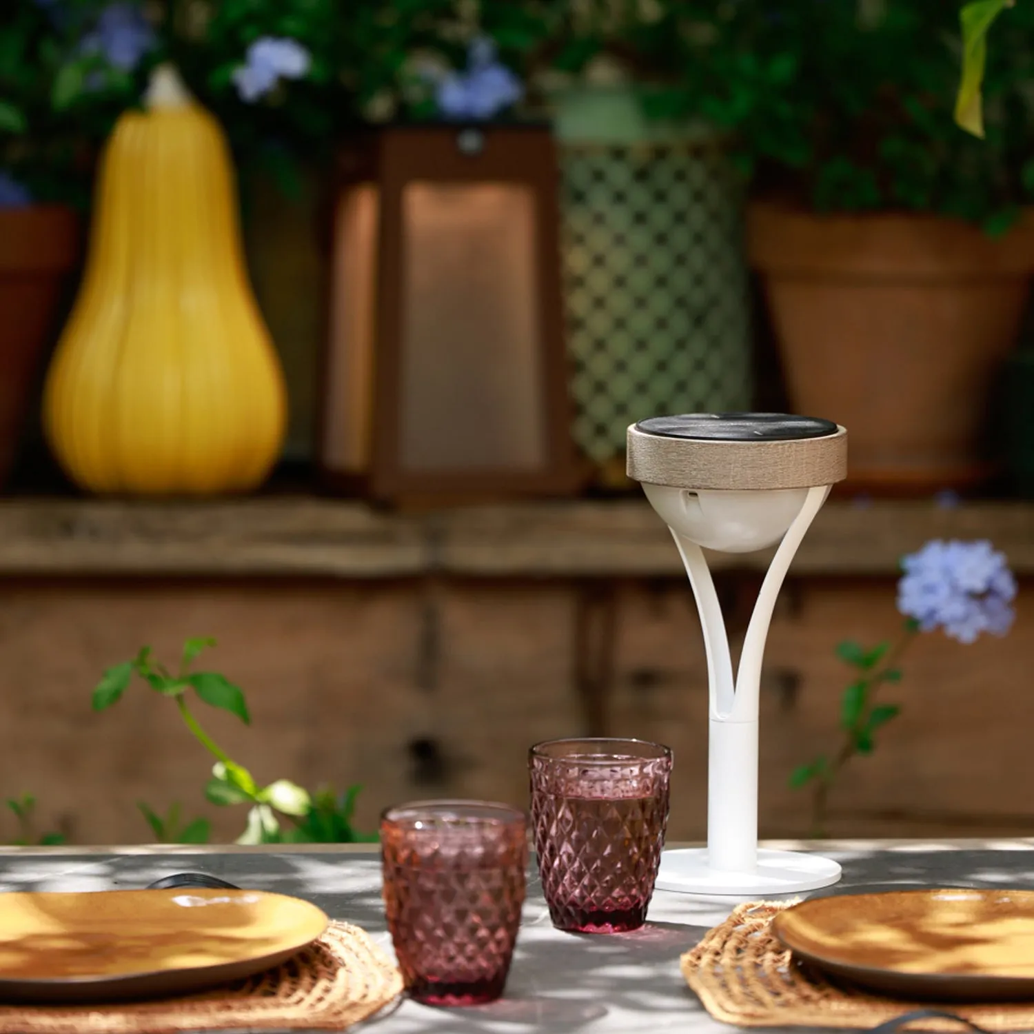 Les Jardins Tyble Solar Table Lamp