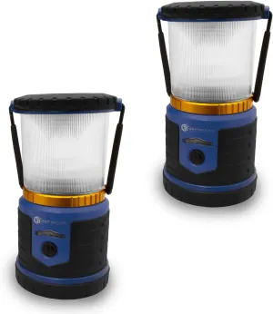 LFI Lights | Rugged Emergency Lantern for Power Outages, Storms, Survival Kit | Up to 200 Hrs of Light| Charges Cell Phone | Rechargeable Battery | Water Resistant | 6 LED Modes | 2 Pack | RZLPRF-R3L