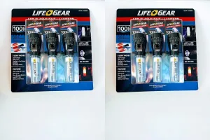 Life Gear LED Flashlight   Lantern 3 Pack 100 Lumens 2 Set (6 Pack)