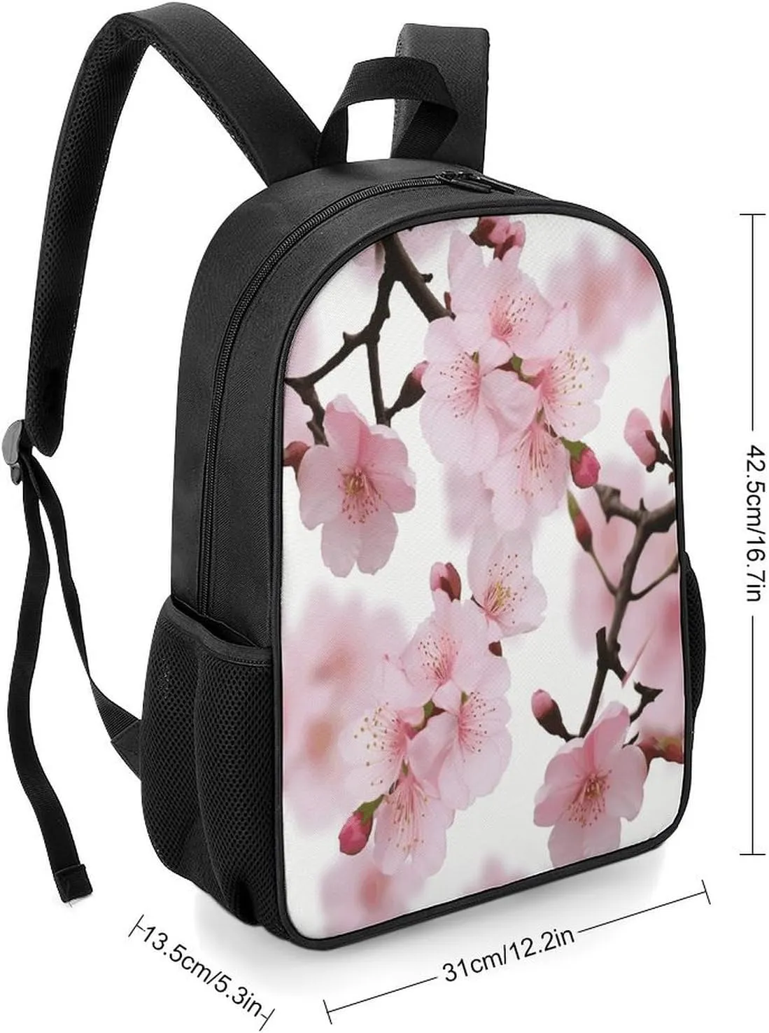 Lightweight Backpacks Cute Travel Bag Durable Beautiful Cherry Blossoms Printing Small Travel Backpack For Women & Men