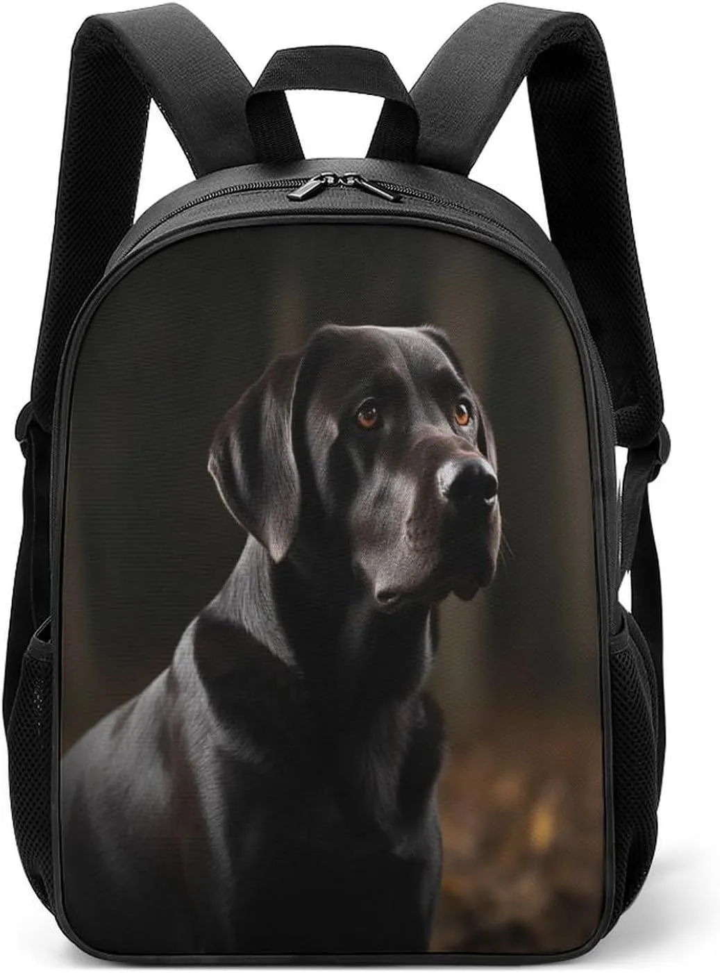 Lightweight Backpacks Cute Travel Bag Durable Black Labrador Printing Small Travel Backpack For Women & Men
