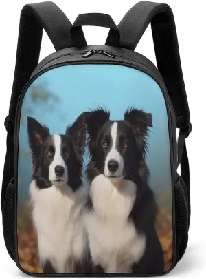 Lightweight Backpacks Cute Travel Bag Durable Border Collie Printing Small Travel Backpack For Women & Men