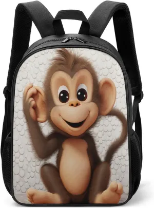 Lightweight Backpacks Cute Travel Bag Durable Cute Monkey Printing Small Travel Backpack For Women & Men