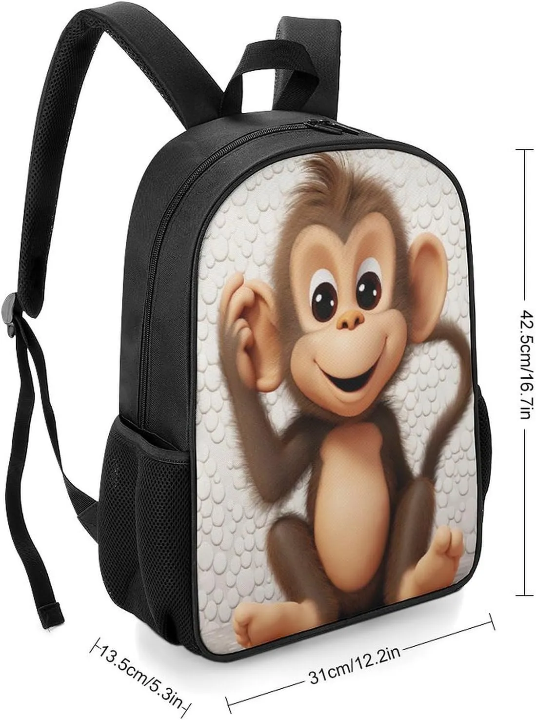 Lightweight Backpacks Cute Travel Bag Durable Cute Monkey Printing Small Travel Backpack For Women & Men