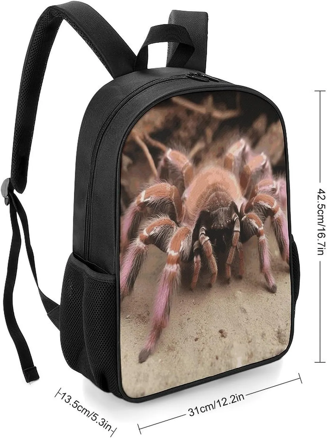 Lightweight Backpacks Cute Travel Bag Durable Large Mexican Pink Tarantula Printing Small Travel Backpack For Women & Men