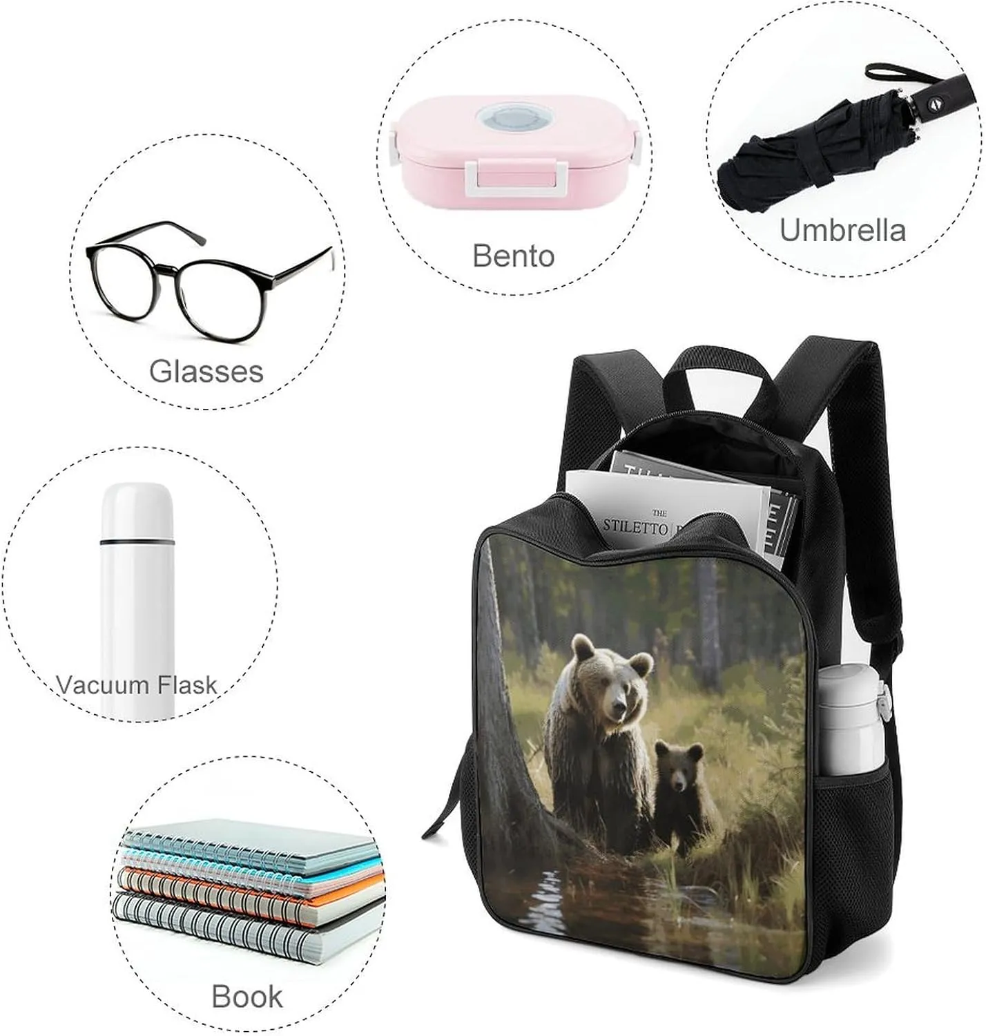 Lightweight Backpacks Cute Travel Bag Durable Mother Zoon Protect Printing Small Travel Backpack For Women & Men