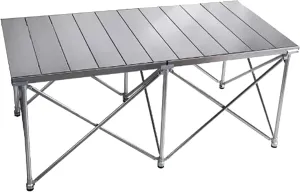 Lightweight Camping Table Portable Picnic Table Aluminum Folding Camping Table Roll Up Desktop for Outdoor Camping Hiking