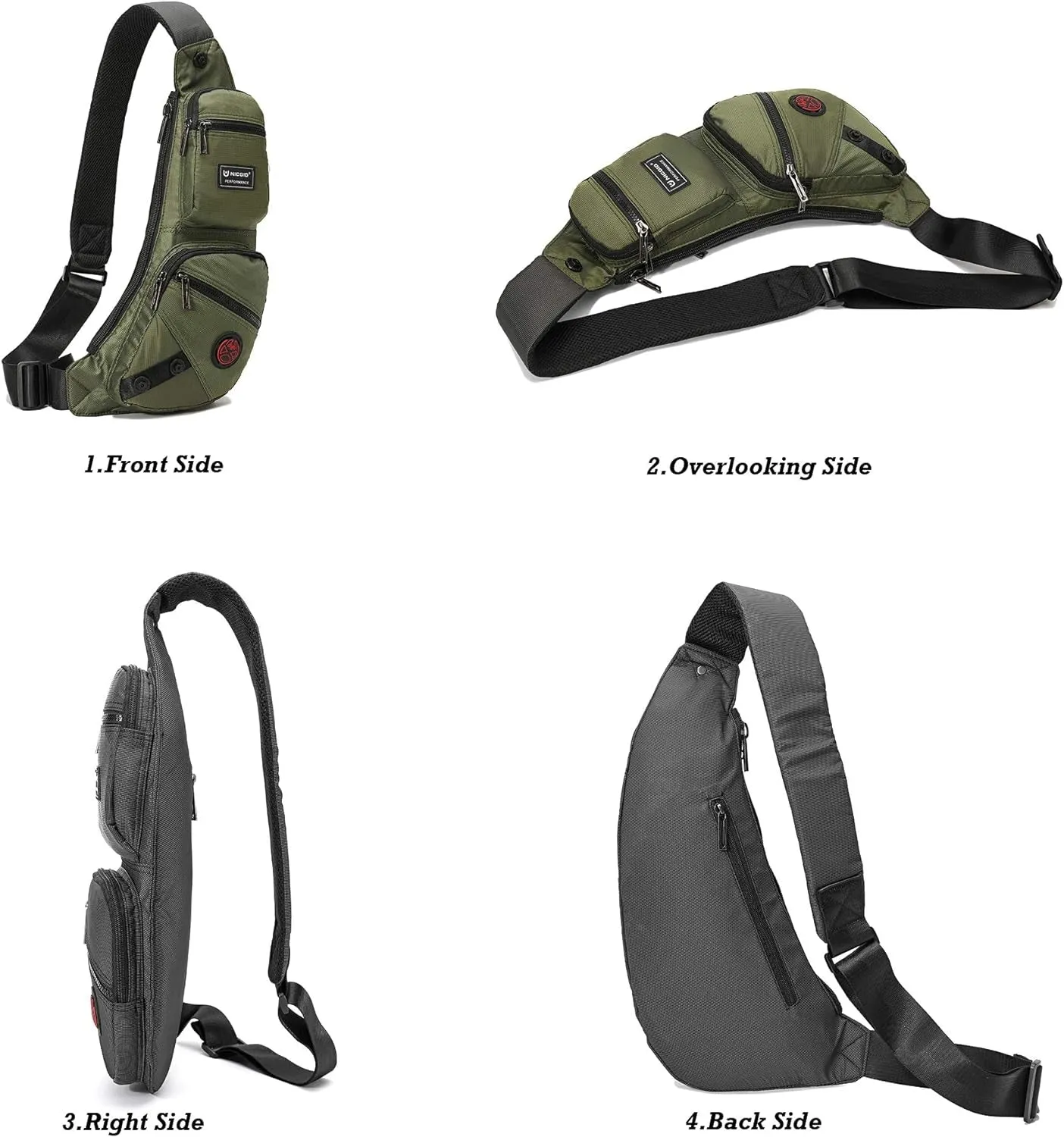 Lightweight Crossbody Sling Backpack