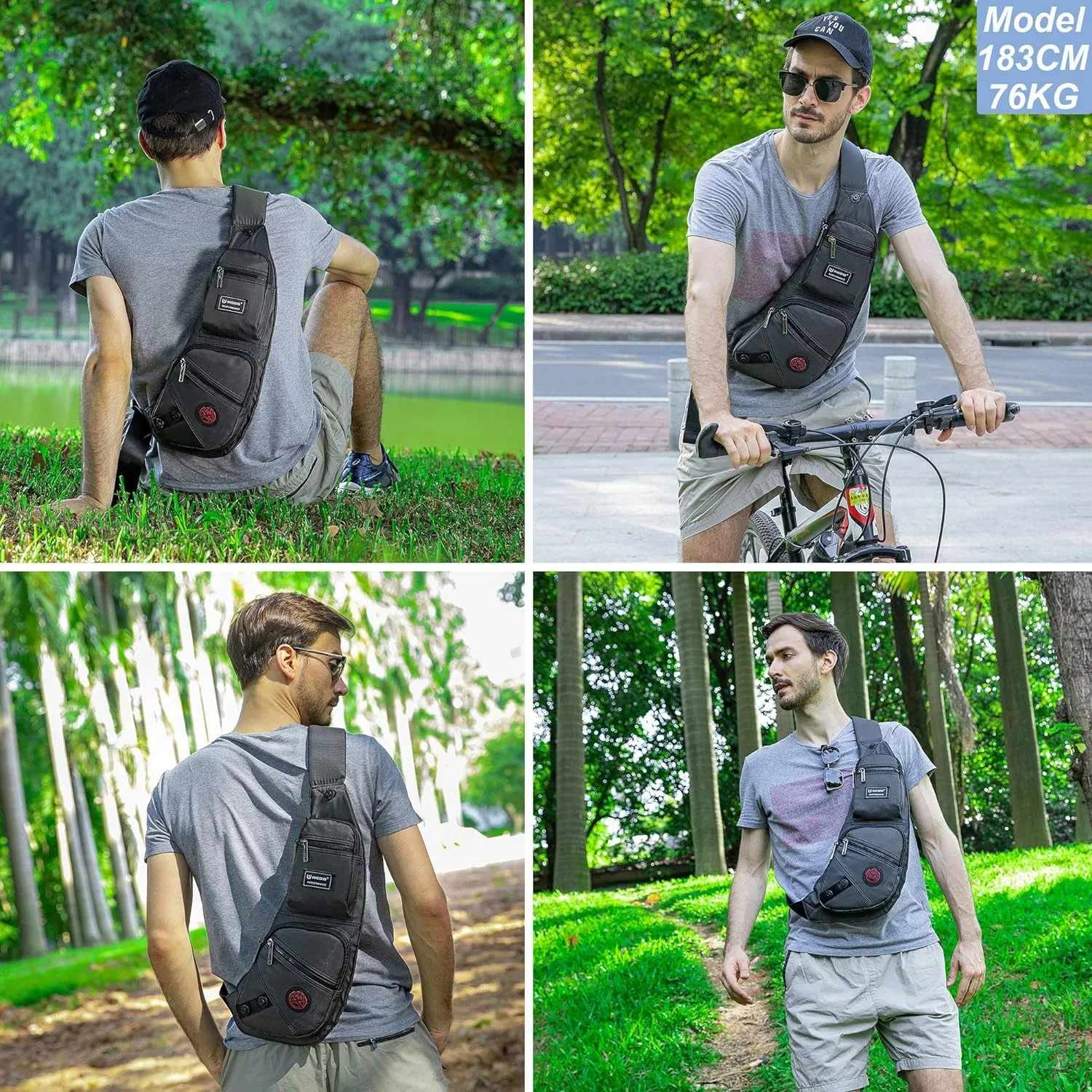Lightweight Crossbody Sling Backpack