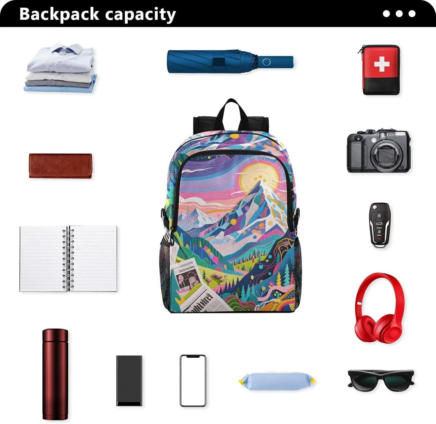 Lightweight Foldable Backpack, Waterproof for Hiking and Camping, Lightweight Backpack